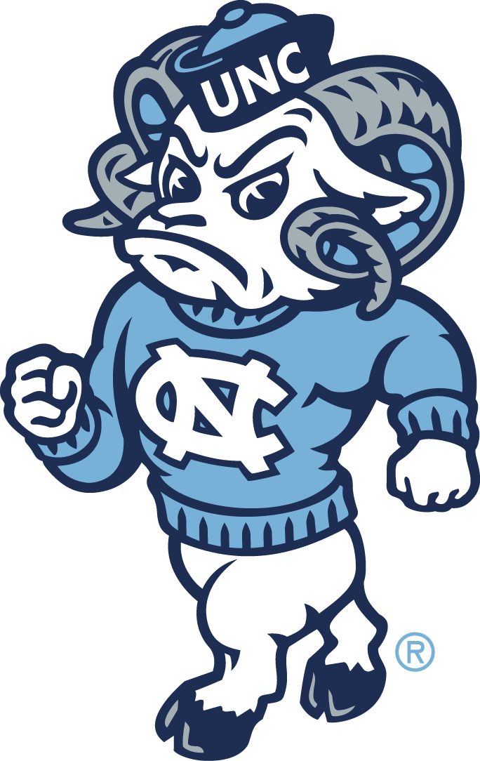 North Carolina Tar Heels 2015-Pres Secondary Logo v2 diy DTF decal sticker